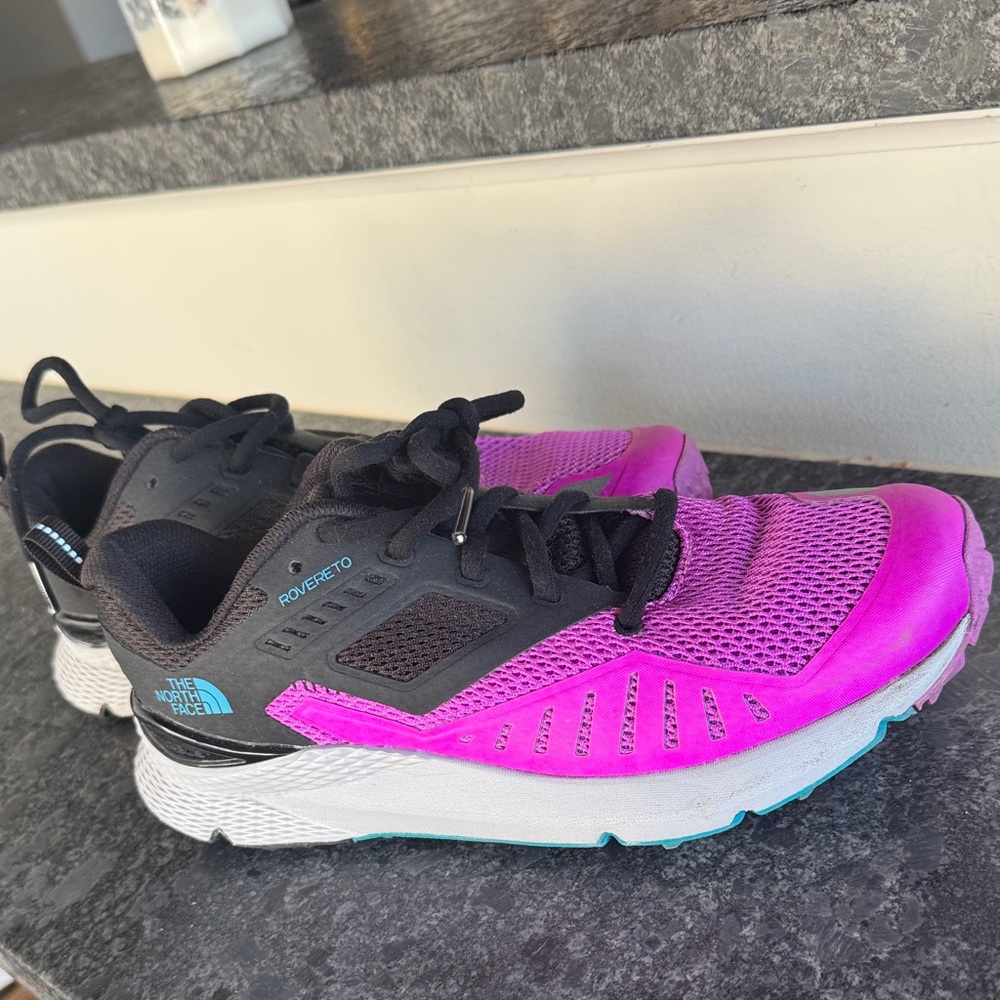 The North Face Pink and Black Running Shoes